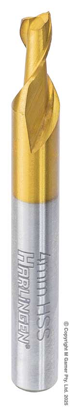 4mm Two Flute End Mill - HSS
